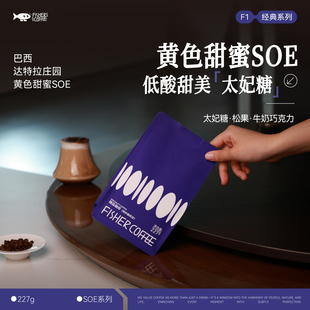 FISHER啡舍F1 奶咖浓缩咖啡豆227g 巴西达特拉庄园黄色甜蜜SOE意式