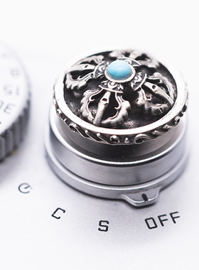 TTONY松石相机快门按钮适用富士gfx100xt4徕卡leicam10rq日本纯银