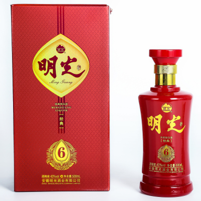 明光酒 新品 经典6年 43度500ML单瓶企业授权 正品保证 一箱4瓶