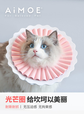 AIMOE光芒 伊丽莎白圈猫咪伊利沙白圈防舔头套绝育头套 防水轻便