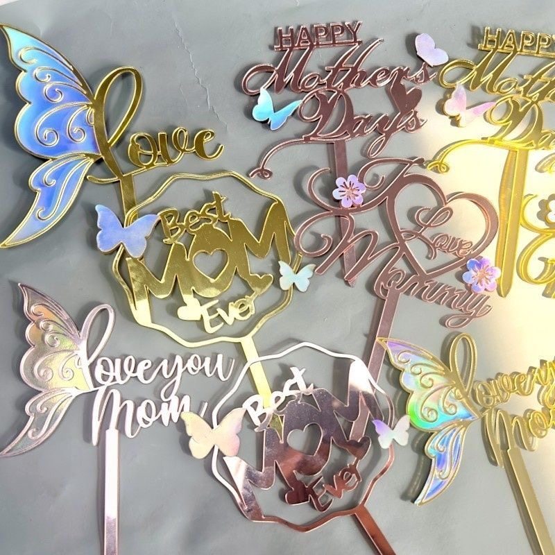 10个新款母亲节快乐亚克力蛋糕插牌mom祝福妈妈烘焙装饰甜品台插,节庆用品/礼品,蛋糕/烘焙装饰用品,淘宝优惠券,粉丝福利购,淘宝优惠卷