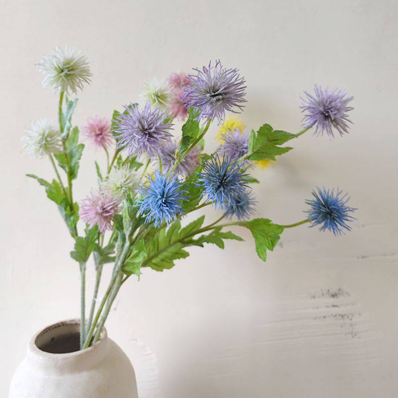 仿真花多头火茏果蒲公英果毛毛球家居装饰插花花艺仿真果子假花