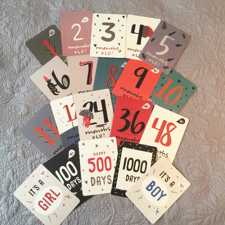 INS爆款宝宝婴儿月份拍照孕期记录怀孕周数纪念卡背景摆拍道具