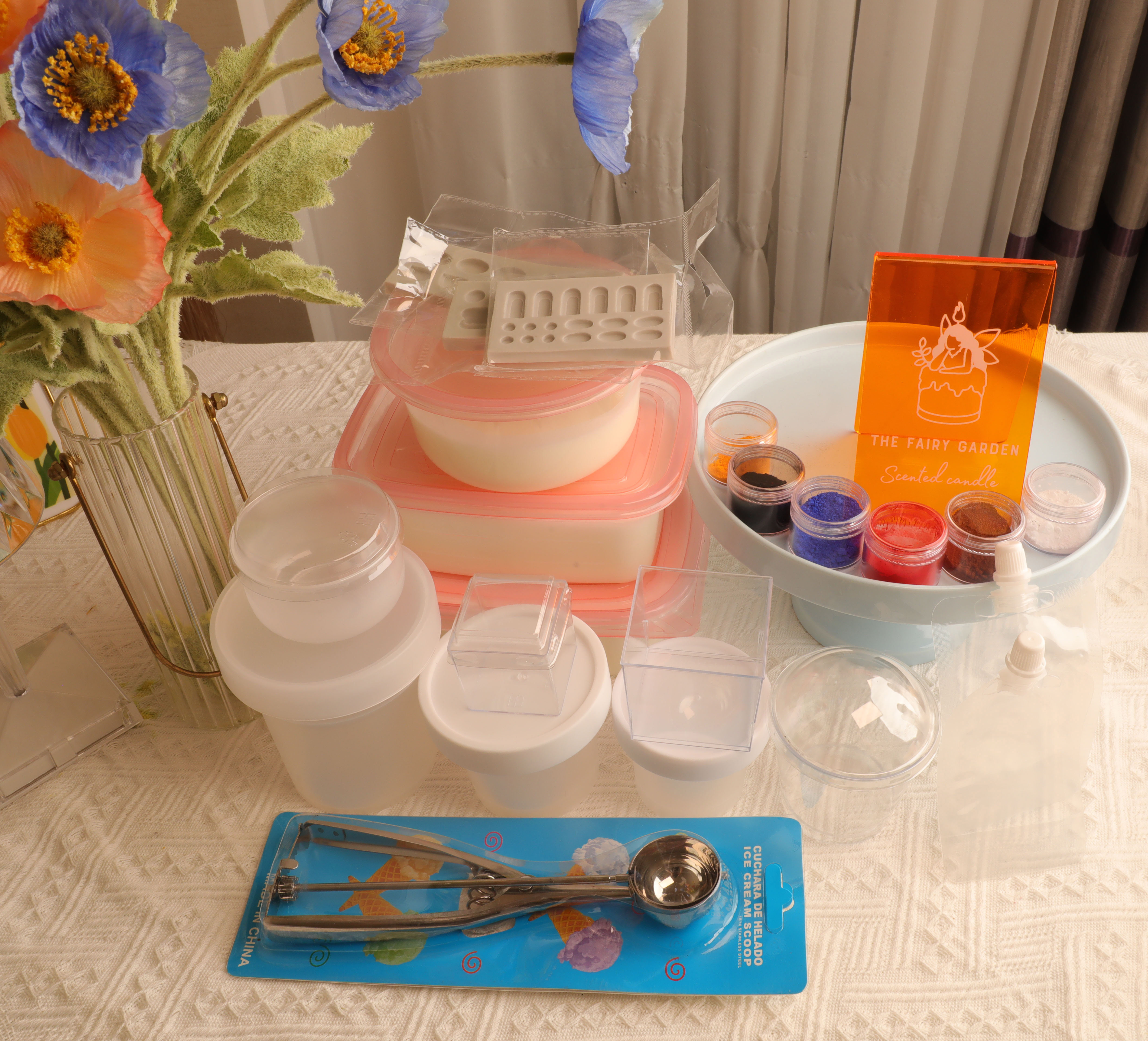 蜡材专用色粉冰淇凌勺香薰蜡烛