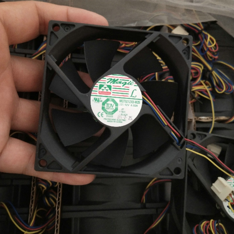 MGT9212XB-W25全新原装9225 12v 0.32a 9CM4线双滚珠散热风扇HZDO