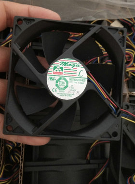 MGT9212XB-W25全新原装9225 12v 0.32a 9CM4线双滚珠散热风扇HZDO