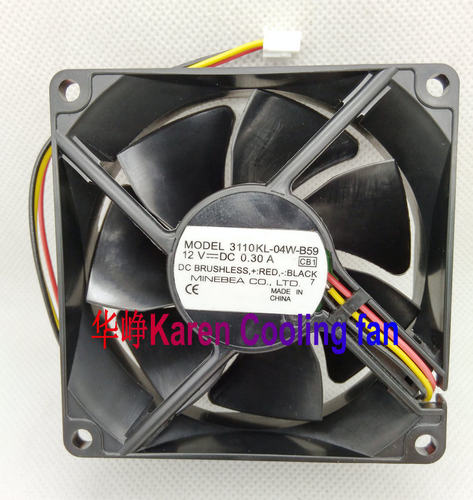 3110KL-04W-B59全新NMB原装8025 12V 0.3a散热风扇08025KA-12N-GT