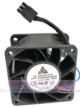 FFB0624SHE台达DELTA 6038 24V 0.4A变频器散热风扇6CM厘米3线