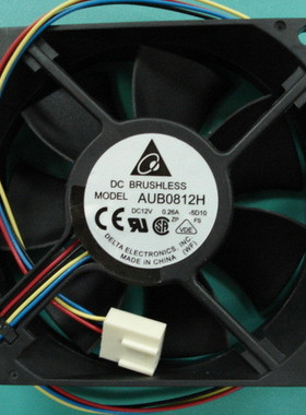 Delta/台达AUB0812H 8025 DC12V 0.26A 4线 PWM 静音 机箱风扇