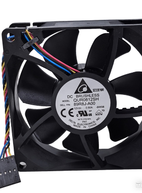 全新Delta/台达QUR0812SH 8025 0.5A 4线QFR0812SH 8cm CPU散热