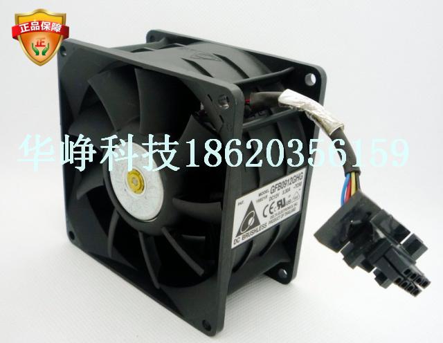 Delta/台达9250 12V 3.30A GFB0912GHG 双风机汽车增压风扇