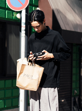 CITYDIVE 高领打底Tee造型叠穿CityBoy长袖 潮woo专属