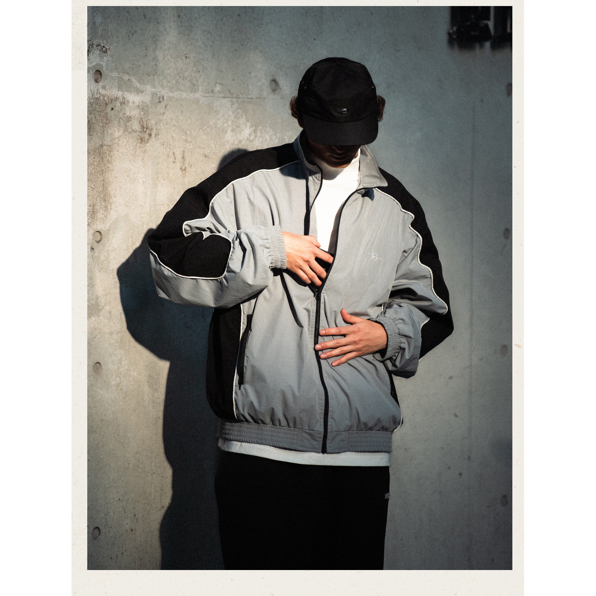 CITYDIVE Sports Jacket复古经典外套互补色拼接运动夹克运动服