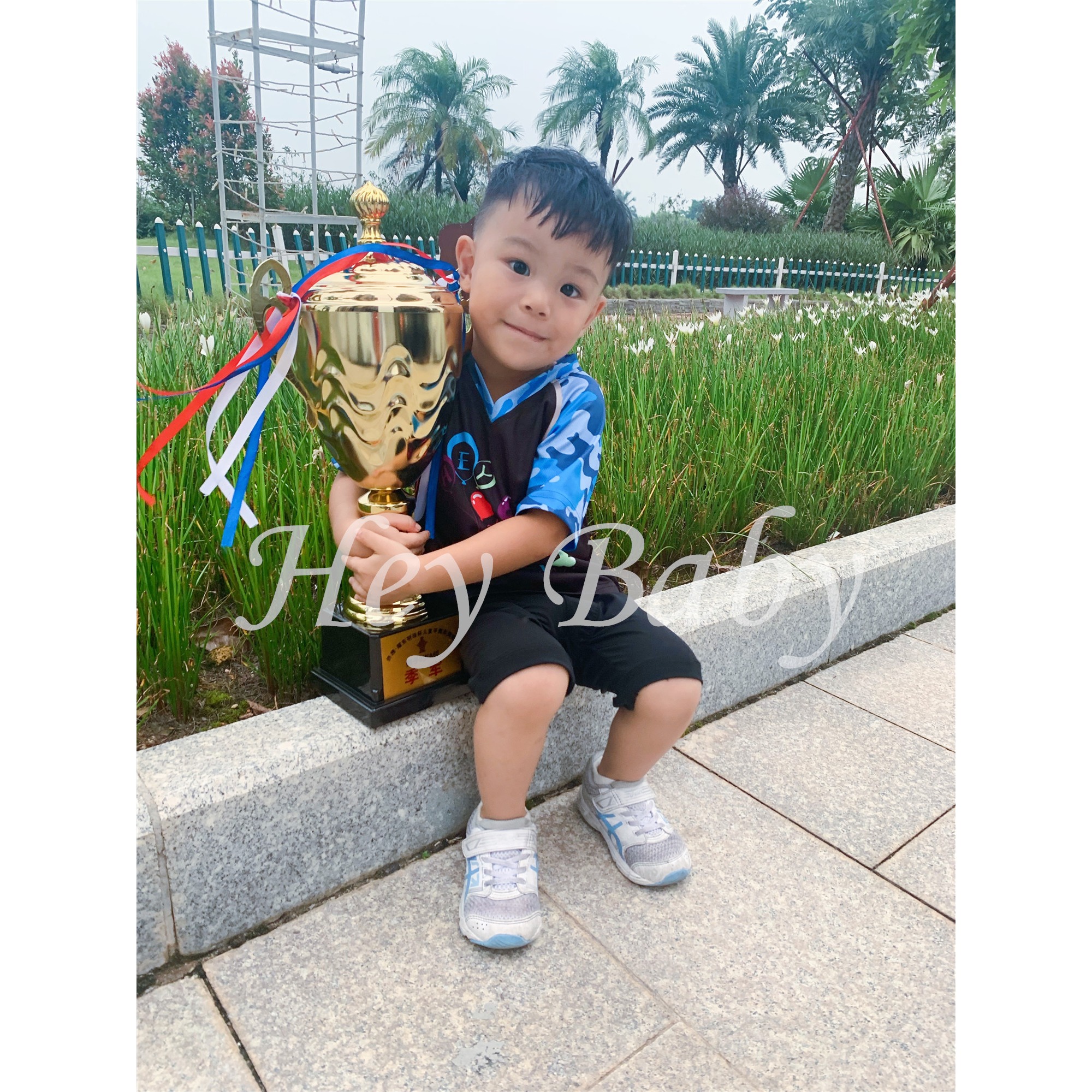 儿童平衡车骑行服训练服短袖透气