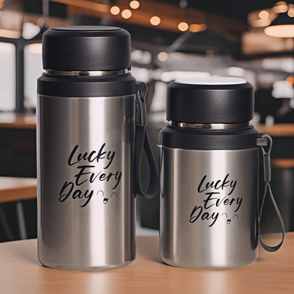 保温杯大容量316不锈钢双饮