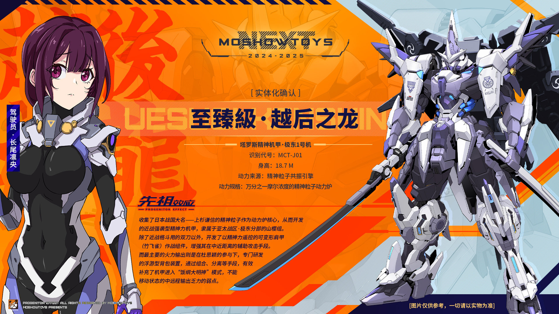 MOSHOW 模寿 先祖效应 MCT-J01 越后之龙 上杉谦信 合金成品