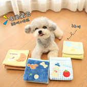 狗狗藏食玩具小狗嗅闻垫藏食书漏食响纸宠物发声益智丰容闻嗅书本