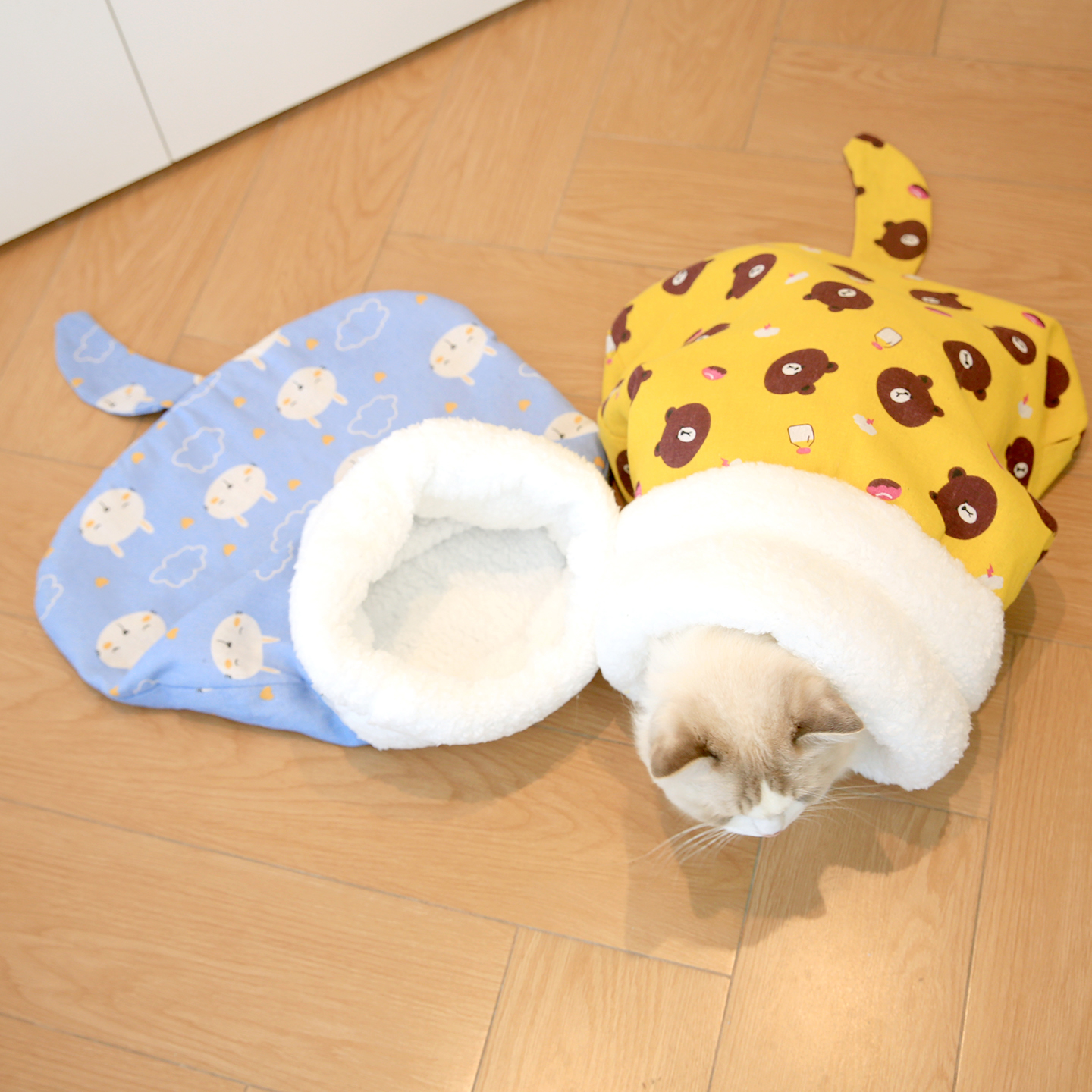 可钻被子睡觉窝深睡眠袋保暖猫窝