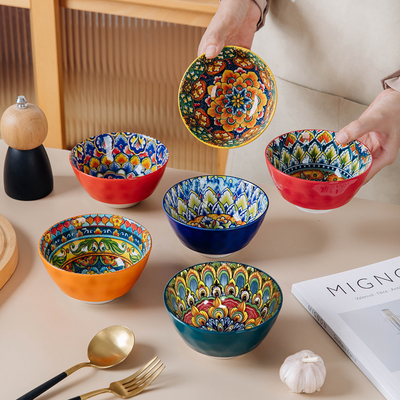 花颜月貌-4.75英寸米饭碗6个混装中式（不含礼盒）