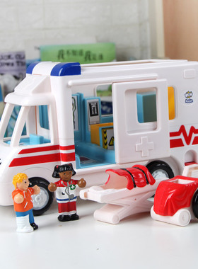 英国WOW儿童玩具车罗宾救护车男女孩儿童益智情景惯性汽车2-6岁