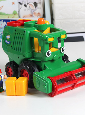 英国惊奇wow收割机哈维儿童惯性玩具车农场农夫车结实耐摔工程2-6