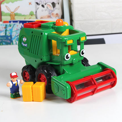 英国惊奇wow收割机哈维儿童惯性玩具车农场农夫车结实耐摔工程2-6