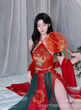 古装宫廷风汉服肚兜套装敦煌飞天凤女睡衣裙
