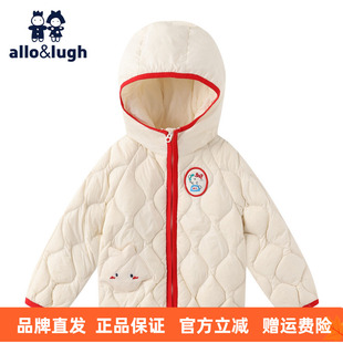 阿路和如女童冬季2025新款流行女宝甜美风轻薄羽绒服保暖