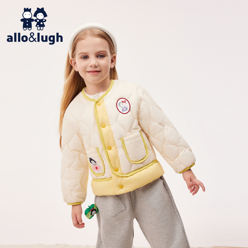 【童话糖果屋】阿路和如2025新款冬季圆V领儿童男女童羽绒服