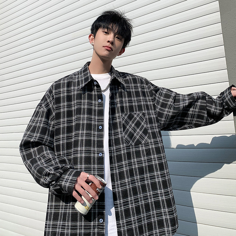 2025春季新款男格休闲长袖衬衫 C6300 P38图片