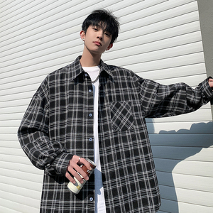 2025春季新款男格休闲长袖衬衫C6300P38