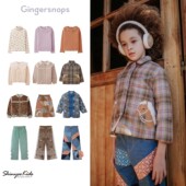 gingersnaps aw25秋冬儿童针织衫 衬衫 6ZShinyee T恤半裙外套裤 子
