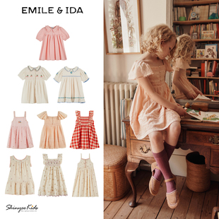 Shinyee▲emile et ida ss26春夏儿童法式印花连衣裙女童吊带裙