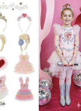 7ZShinyee▲tutu du monde aw25联名系列女童连衣纱裙裙发箍发夹