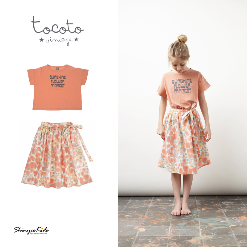 纯棉T恤半裙tocoto小清新