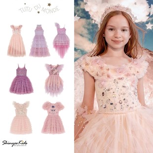 7ZShinyee▲tutu du monde aw25假日女童礼服纱裙吊带裙生日裙