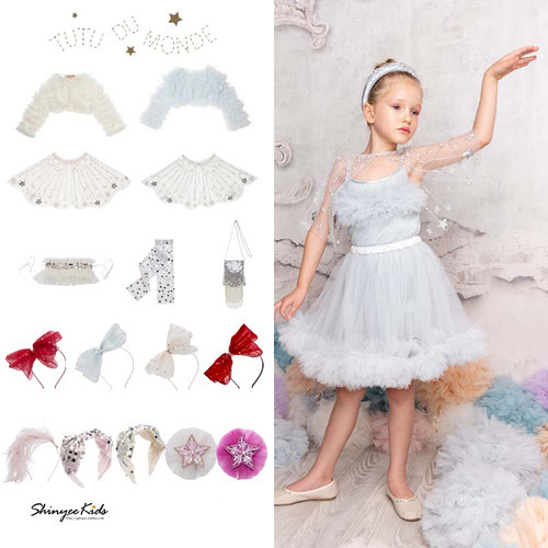 6折Shinyee▲tutu du monde aw24假日 女童发箍发夹披肩袖套包包