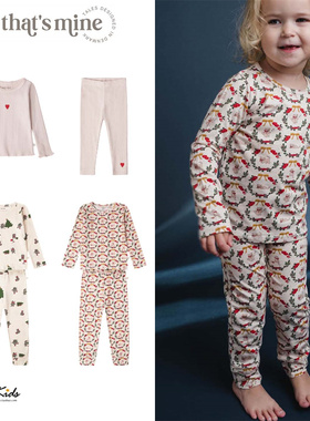 6ZShinyee▲thats mine aw25秋冬儿童打底衫长袖圣诞节T恤打底裤