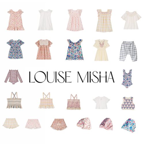 3折清仓 Louise Misha 春夏女童法式印花上衣短裤连衣裙泳衣泳帽