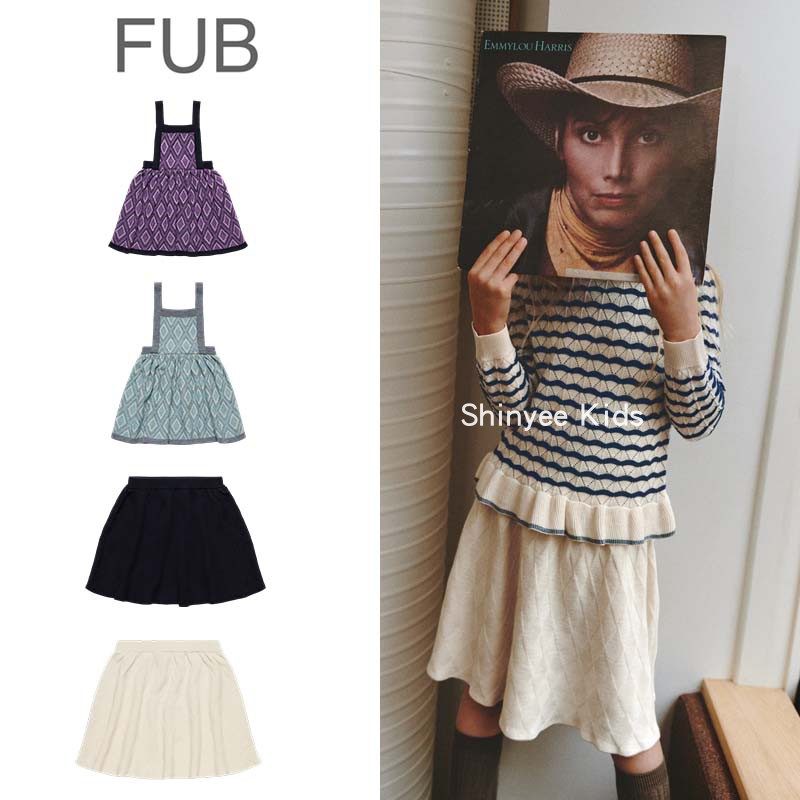 Shinyee▲FUB aw26秋冬女童新款复古针织背心裙打底裙纯色半裙