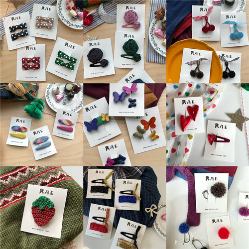 Shinyee▲Rae 第六期 独立设计师品牌儿童手工樱桃草莓发夹发绳