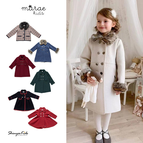 西班牙夏洛特公主同款翻领呢大衣