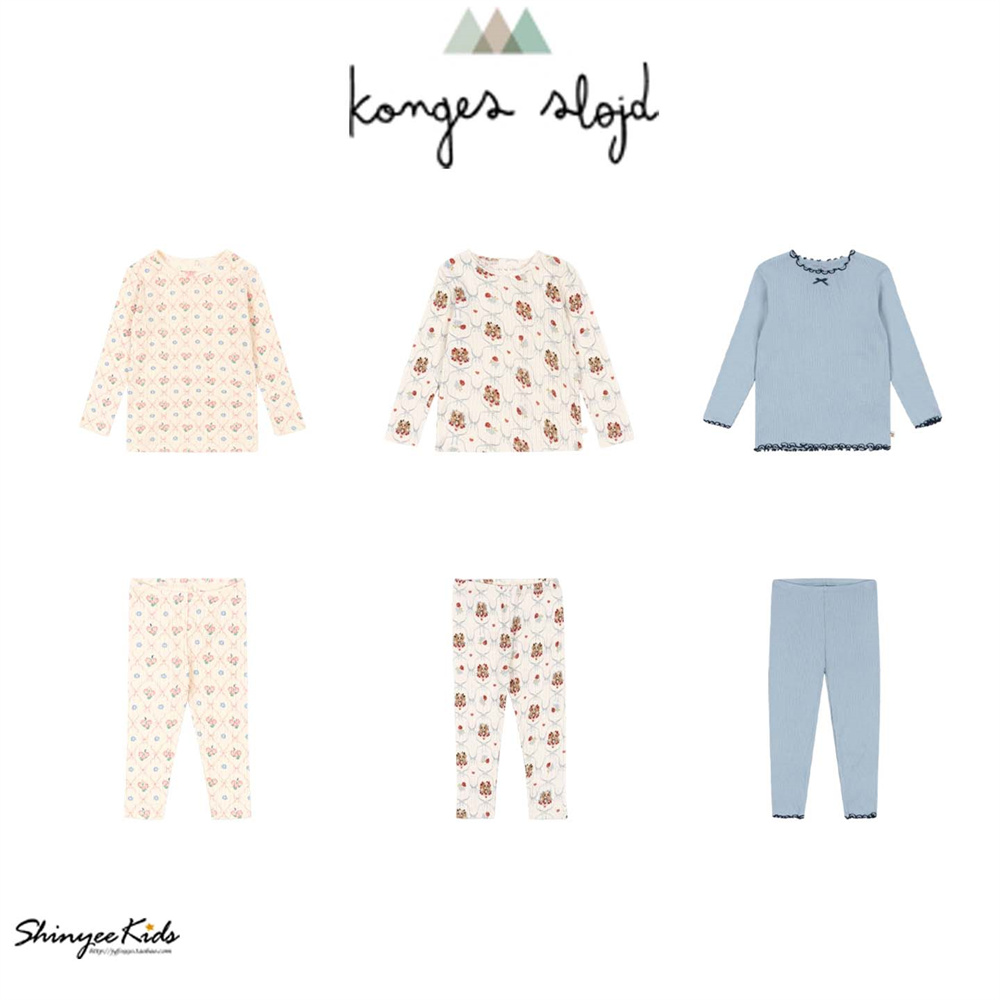 Shinyee▲konges slojd aw25秋冬儿童长袖打底衫T恤打底裤