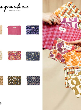 Shinyee▲apaches ss25新款法式印花便携收纳包零钱包卡包证件包