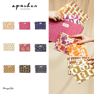 Shinyee▲apaches ss25新款法式印花便携收纳包零钱包卡包证件包