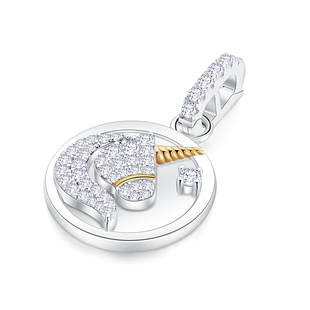 s925纯银吊坠 IPROMISE经典独角兽 优质贝母欧美轻奢小众时尚项坠