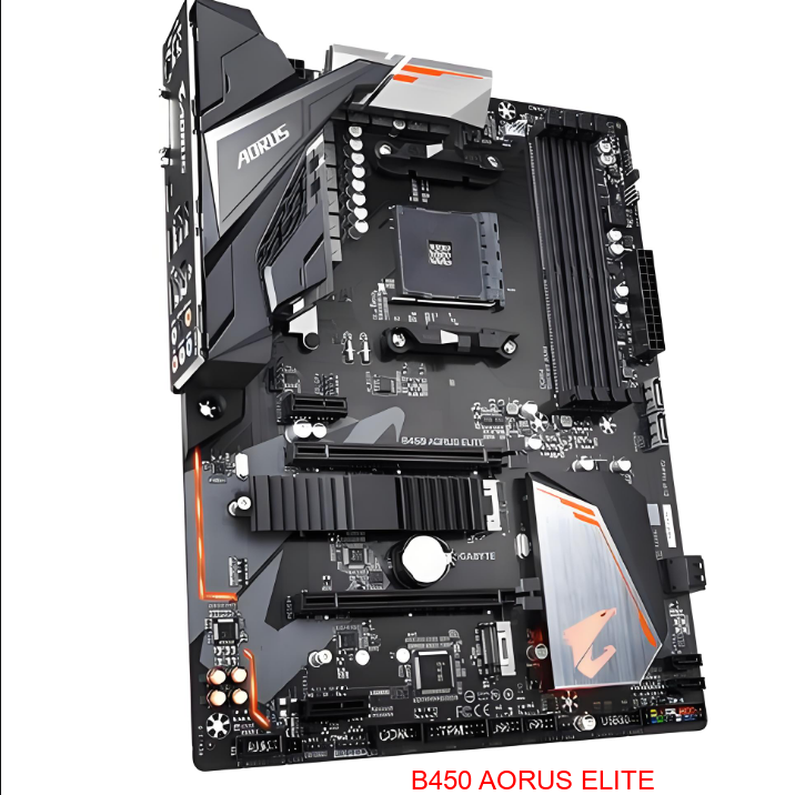 Gigabyte/技嘉B450 AORUS ELITE 大雕台式机主板DDR4 HDMI 双M.2