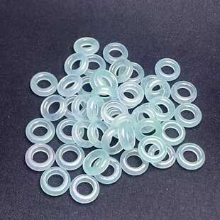 13mm冰种玉石小圆环diy饰品配饰石英岩玉圆圈配件精品散珠玉环