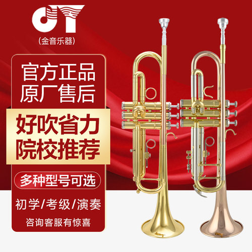 金音小号星海降b调漆金黄铜乐器