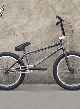 SHOWKE20寸CRMO表演车BMX小轮街车特技动作攀爬男女自行车迷彩灰